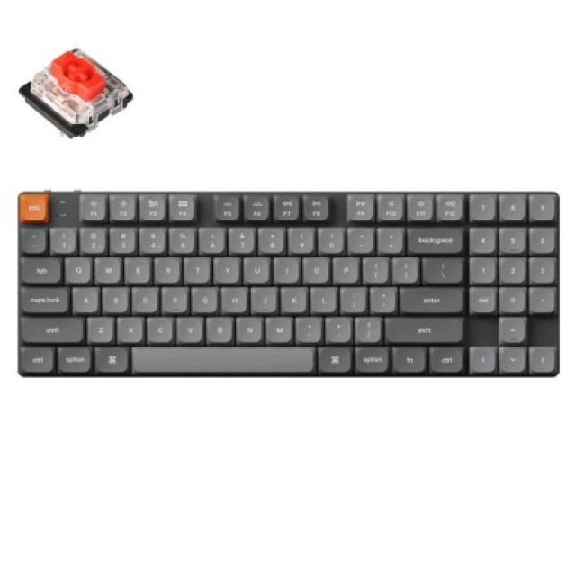Klaviatura  Keychron K13 MAX 90 Key, K pro Red, WL/BT/USB-A, QMK, EN/RU/UZ, RGB, Black