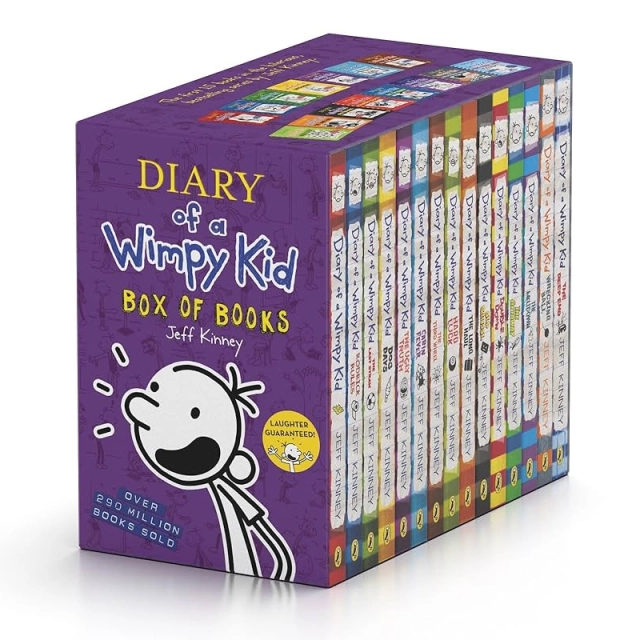 Jeff Kinney: Diary of a Wimpy Kid Boxset: 15 Books Collection (Books 1-15)