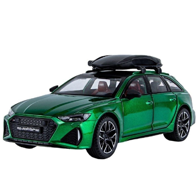 Audi RS6 Avant 1/24 metall kolleksiya mashinasi, Green
