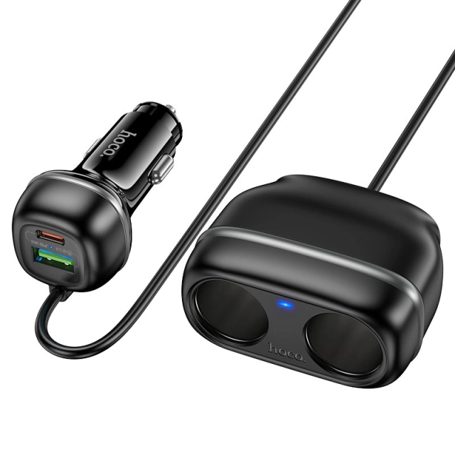 Автомобильное зарядное устройство Hoco Z59 Rank 240W Car Charger - черный