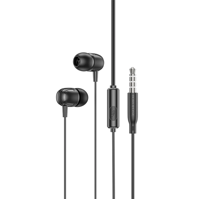 Проводные наушники Borofone BM77 Ascending  - Black