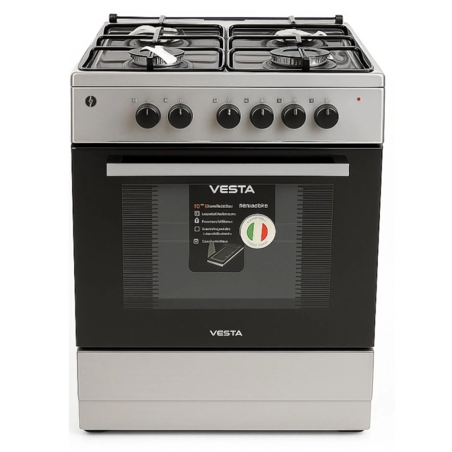 Газовая плита Vesta AK-10 Серая