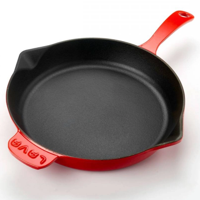 Сковорода без крышки Lava 28 см красный