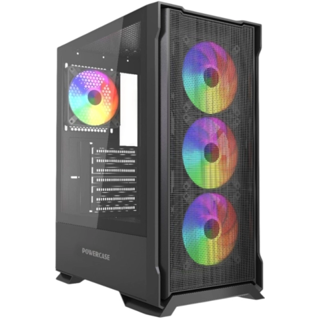 PowerCase Mistral AZ4B ARGB CMAZB-A4 kompyuter korpusi  Black