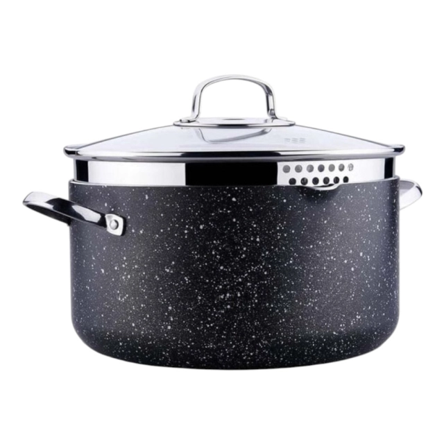 Korkmaz Galaksi 24 sm 5.0 l (A2951) alyuminiy, yopishmaydigan kastryulkasi , Black