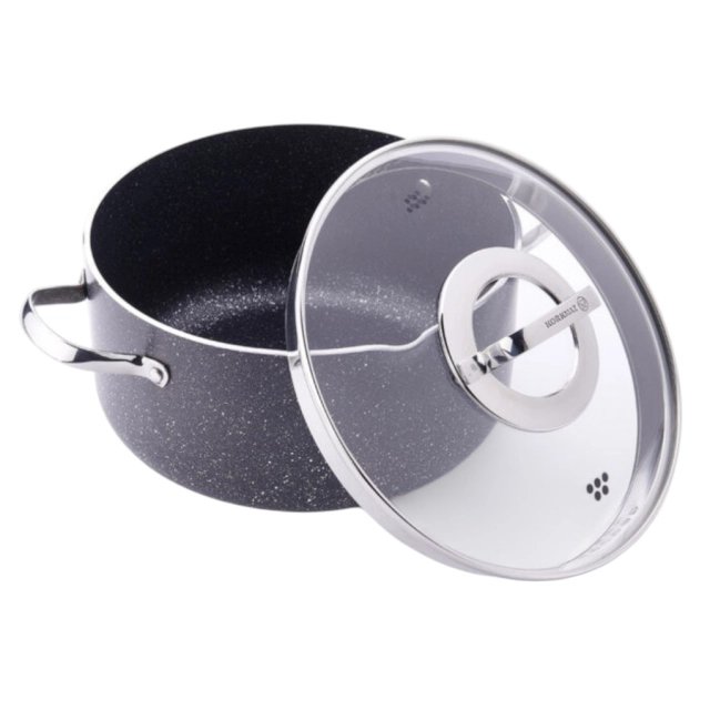 Korkmaz Galaksi 28 sm 8.5 l (A2957) alyuminiy, yopishmaydigan kastryulkasi , Black