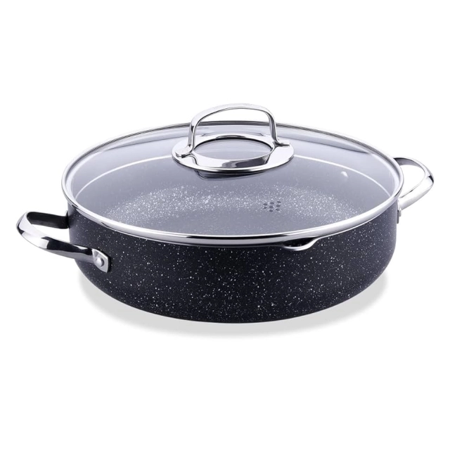 Korkmaz Galaksi 24 sm 4.7 l (A2953) alyuminiy, yopishmaydigan past kastryulkasi