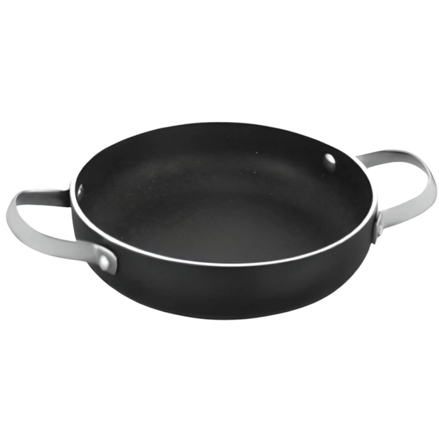 Сковорода для омлет Korkmaz Galaksi 18 см (A1837) алюминиевая, с двумя ручками , Black