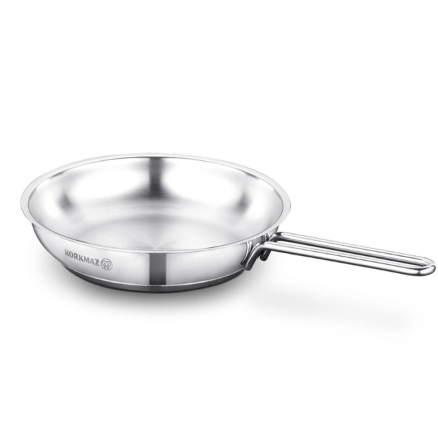 Сковорода Korkmaz Tombik 20 см 1,0 л, нержавеющая сталь (A1079) , Silver
