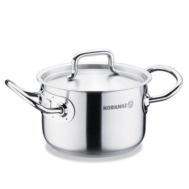 Кастрюля Korkmaz Proline Gastro 40 см 31 л, нержавеющая сталь, многослойное капсульное дно (A2727) , Silver