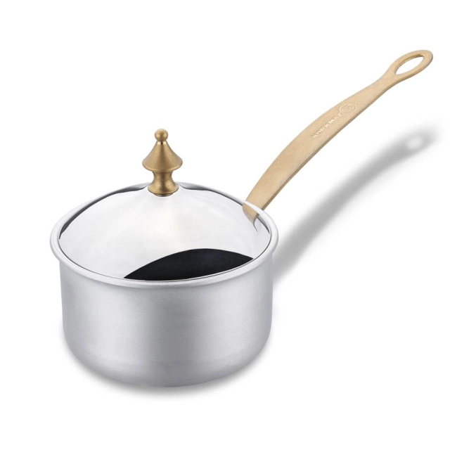 Кастрюля-соусник Korkmaz Hanedan 9 см, нержавеющая сталь, антипригарное покрытие PTFE (A2971) , Silver