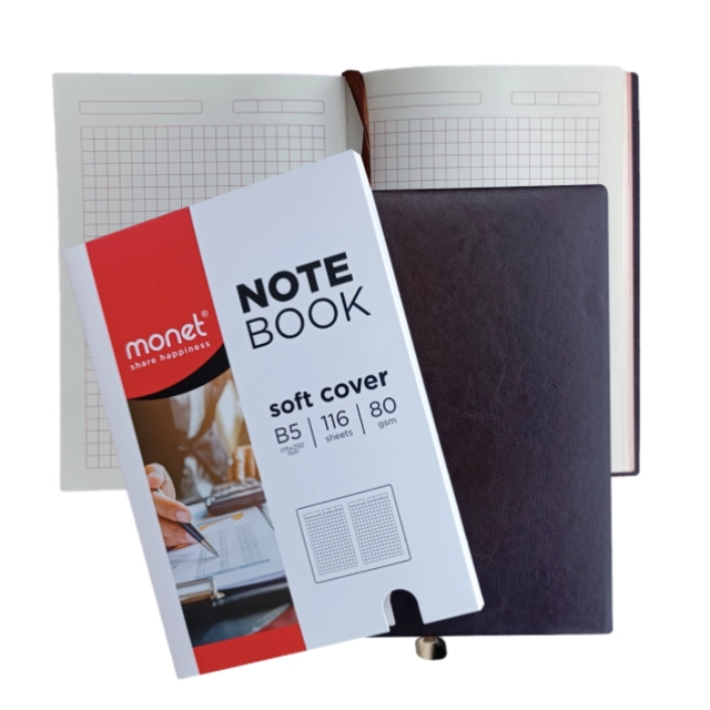 Monet bloknoti, B5 format, katak, 116 sahifa 80gsm 2NB002 (1/64)