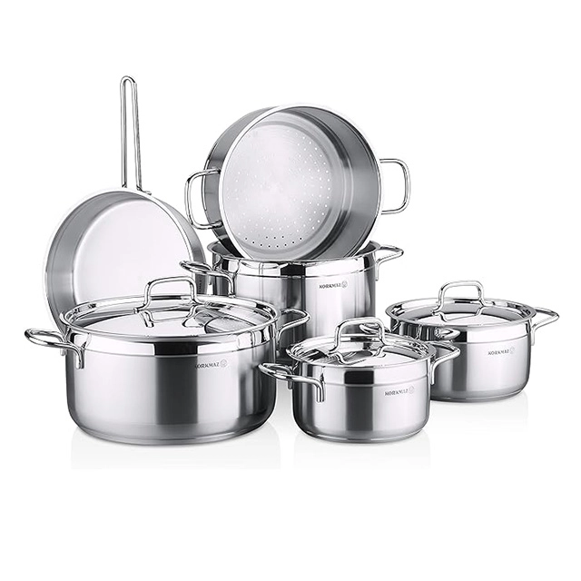 Набор кухонной посуды Korkmaz Alfa Plus Couscous10 шт. (A1998) , Silver