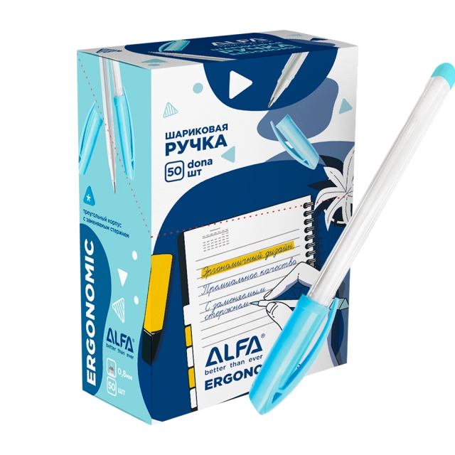 Ergonomic 1BP005 sharikli ruchkalar (1 dona)