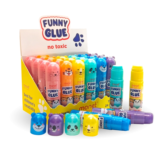 Yelim tayoqchasi 15gr, Monet &laquo;Funny Glue&raquo; (1 dona)