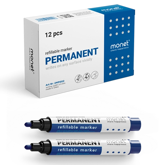 Monet ko'k permanent marker 2MP002
