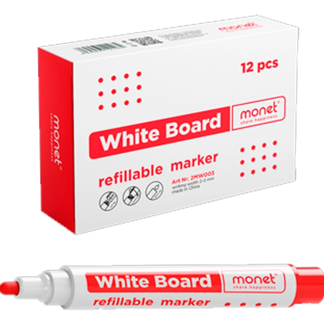 Magnit doska uchun qizil marker 2MW003