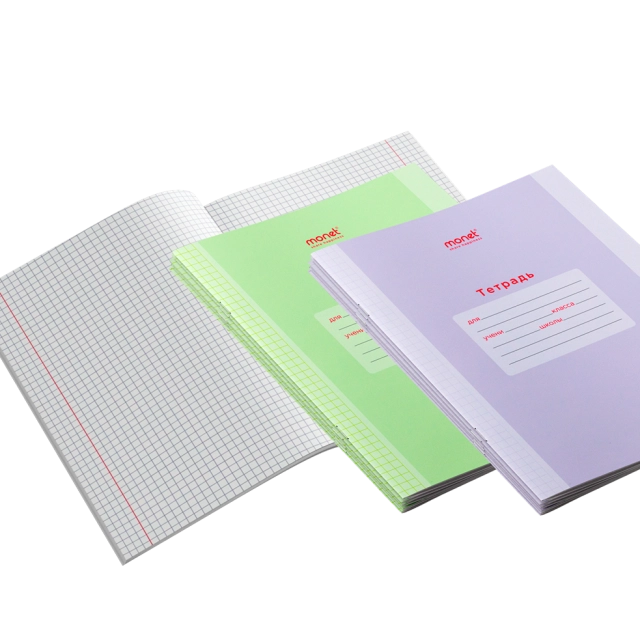 Тетрадь "Monet" с картонной обложкой 12 листов в клетку 2SNB003