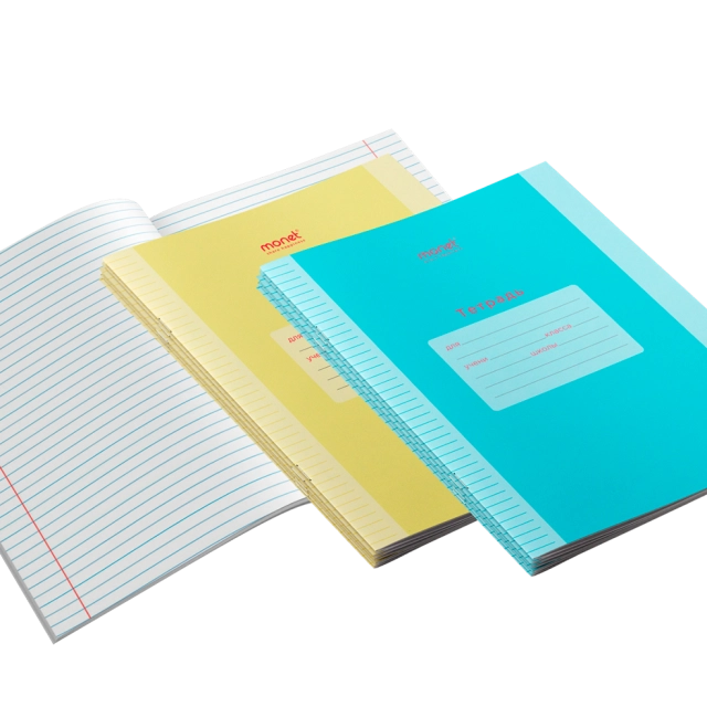 2SNB004 qatoridagi 12 varaqli karton muqovali "Monet" daftari