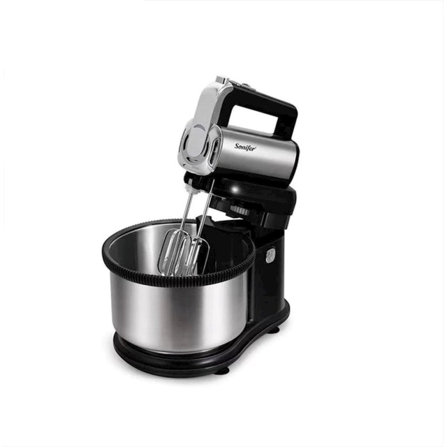 Планетарный миксер Sonifer SF-7032, черный с серебристым