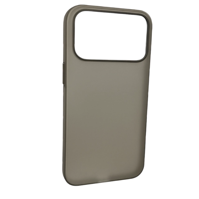 Прозрачный чехол Keephone AirSkin Slim Matte Case для iPhone 17 Pro Metallic gray