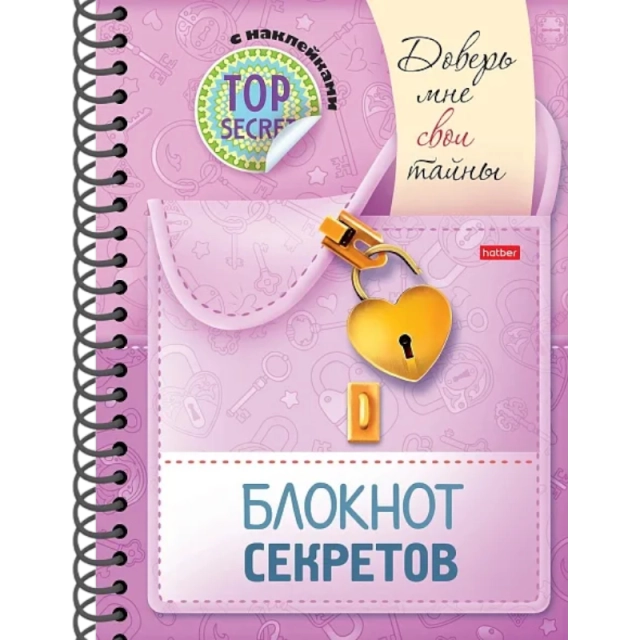 Книжка "Блокнот секретов" с наклейками Доверь мне свои тайны 48Ктц5нгр30484