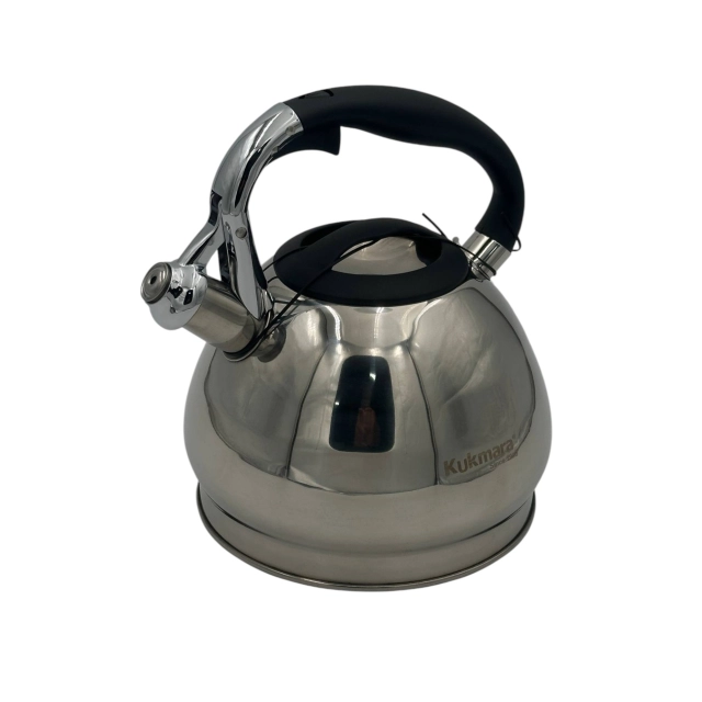 Чайник Kukmara, из нержавеющей стали, со свистком, 3 л AISI-304