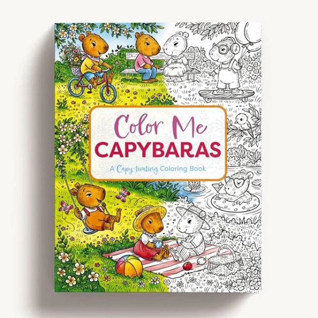 Color Me Capybaras: A Capy-tivating Coloring Book