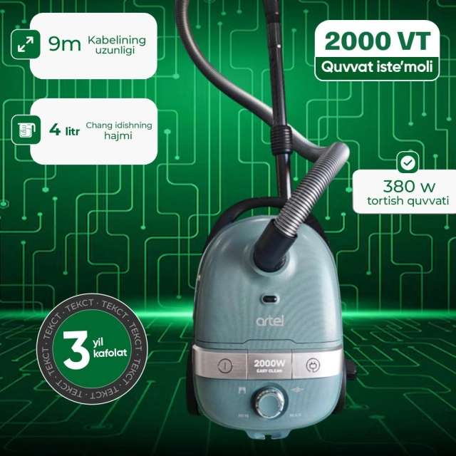 Пылесос Artel ART-B2900 Мокрый асфальт