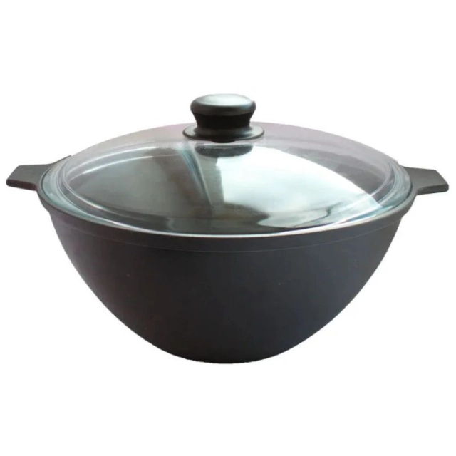 Kama ishlab chiqargan 4 litrlik shisha qopqoqli K42 cho&lsquo;yan qozon