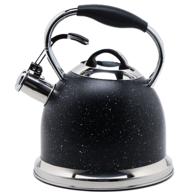 DOMASSI DMK-7671 3.0 l, hushtakli choynak, zanglamaydigan po&lsquo;latdan , Black