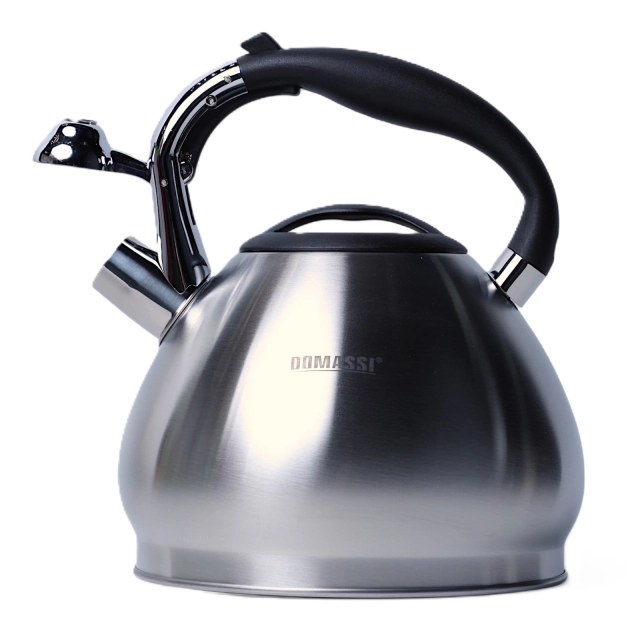 DOMASSI DMK-7577 3.4 l, hushtakli choynak, zanglamaydigan po&lsquo;latdan , Silver