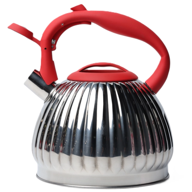 DOMASSI DMK-7576 3.4 l, hushtakli choynak, zanglamaydigan po&lsquo;latdan , Silver