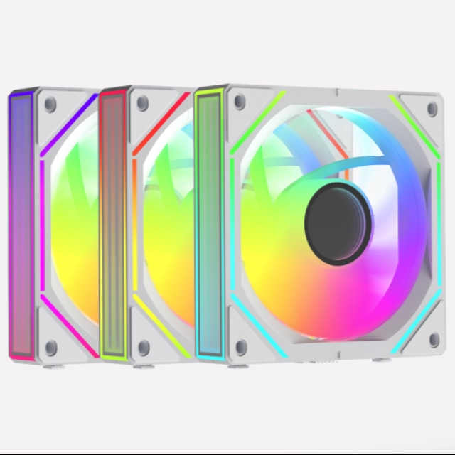 Корпусной вентилятор Ocypus Gamma F12 UNI ARGB REVERSE BLADE 3‑IN‑1 WH