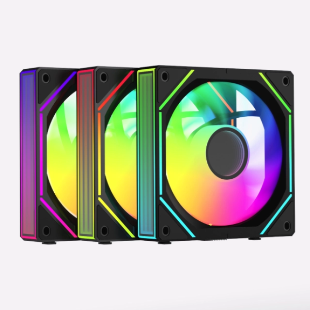 Korpusli ventilyator Ocypus Gamma F12 UNI ARGB 3-IN-1 BK