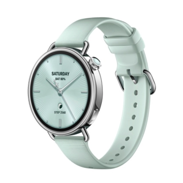 Смарт часы Xiaomi Watch S4 41мм Fluororubber Strap(Mint Green)