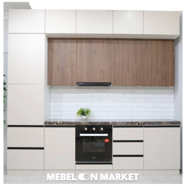 "Kosandra" oshxona garnituri, 3,4 metr, Beige