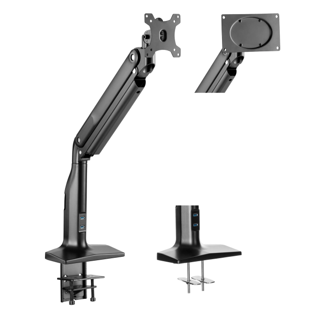Крепление монитора настольное 2E, 1 монитор 17-43&Prime;