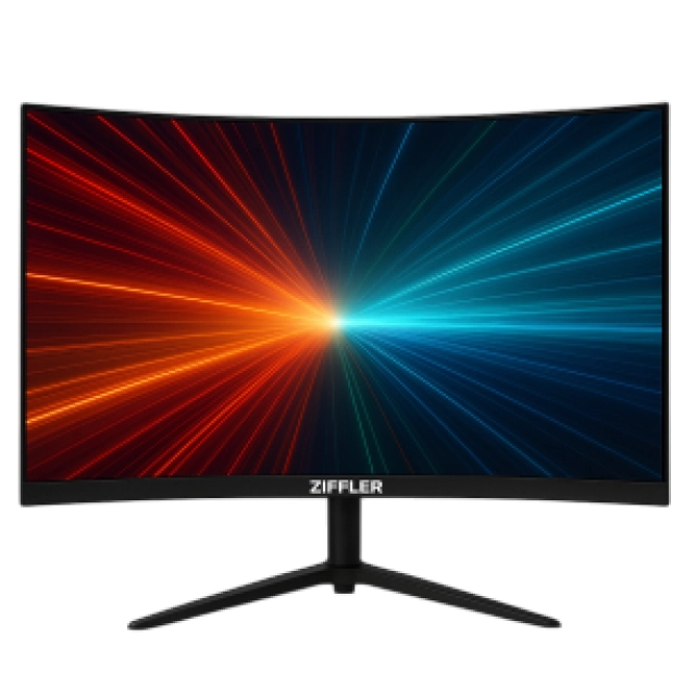 Monitor ZIFFLER 27GM300 27" Curved (HDMI+DP+Audio out+DC) VA panel 300hz  RGB  stand (ZIFFLER00151)