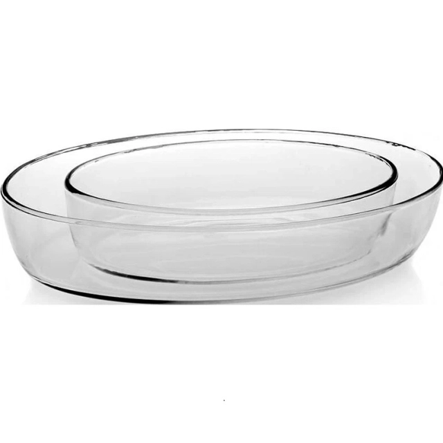 Ovalsimon pishirish formalar to&lsquo;plami PASABAHCE BORCAM 159033, 2 dona, 1550/3200 ml