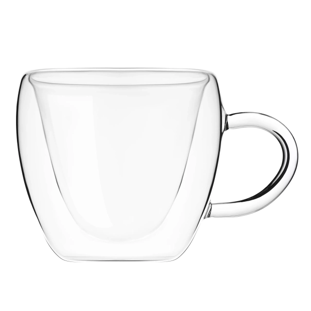 Набор чашек с ручками ARDESTO с двойными стенками 300 мл, 2 шт (AR2630GHL)