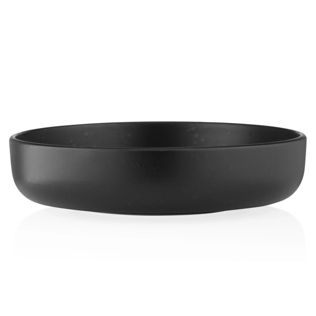 Тарелка суповая ARDESTO Trento, 21,5 см, черная, керамика (AR2921TB)