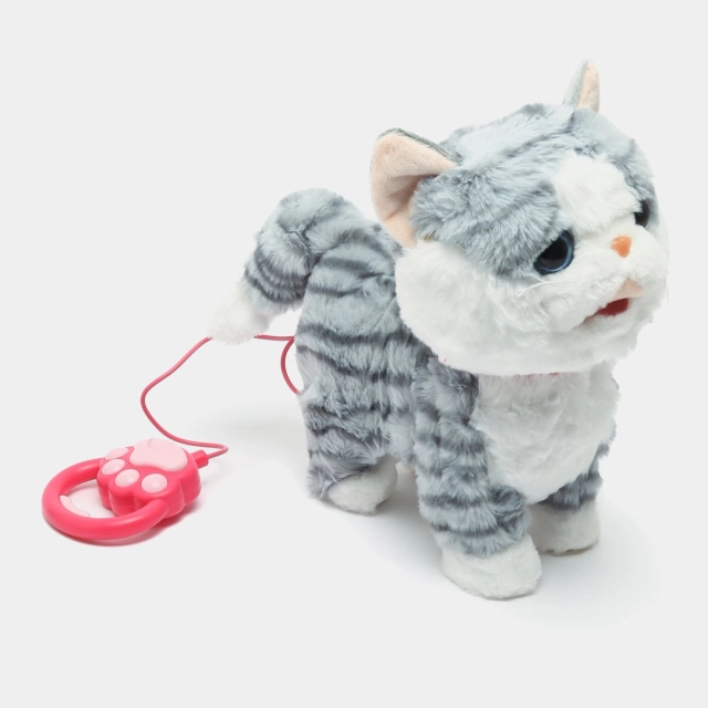 Intreaktiv musiqali yumshoq o'yinchoq - Mushukcha, Gray