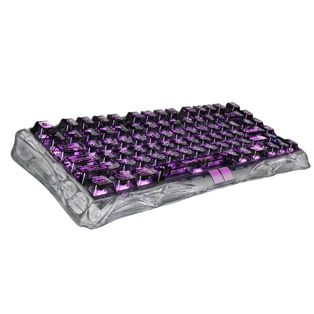 GravaStar Mercury V75 Lite o&lsquo;yin klaviaturasi (GS V75 LITE_XTAL_BLK) , Transparent Black