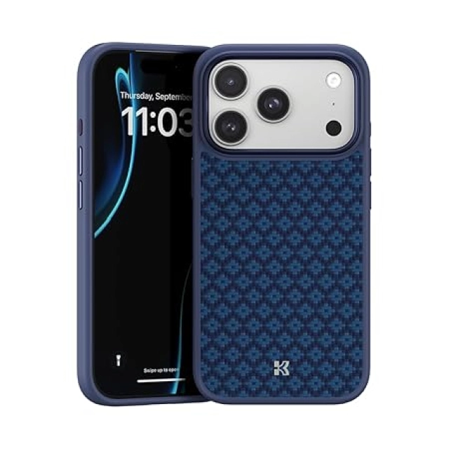 BENKS  Armortint  iPhone 17 Pro  uchun  g&lsquo;ilofi, Blue