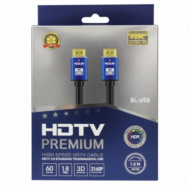 HDTV "PREMIUM" 4K kabeli, 1080p (1.5 m)