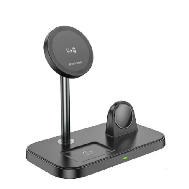 Беспроводное зарядное устройство Borofone BQ29 Feliz 3 in 1 Black