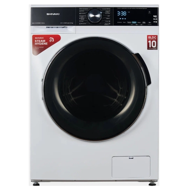 Стиральная машина Shivaki SHIV-WM 0108 W Kaito 8 Кг Белый