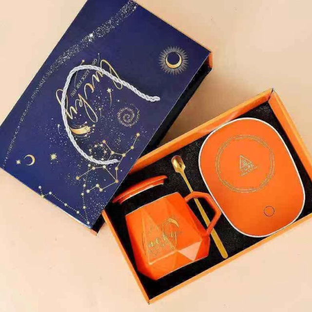 Lucky issiqni saqlaydigan keramika chashka, Orange