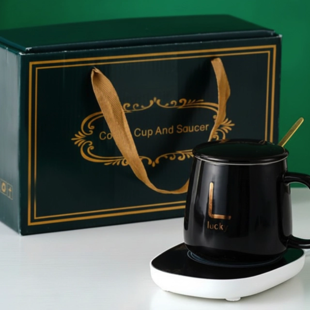 Lucky issiqni saqlaydigan keramika chashka, Black